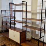 Modular vintage shelves of the 60s with box