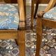 Set of 6 gondola chairs in blond mahogany - 20th century