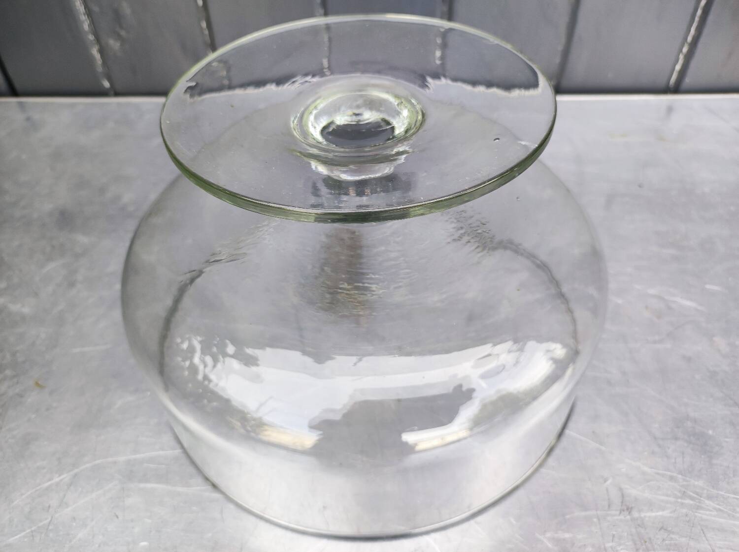 Bubble glass fruit bowl, 1970