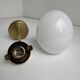 Antique small brass and opaline wall light vintage