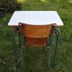 Bureau d´écolier taille adulte et sa chaise assortie