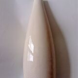 off-white/cream crackled glaze ceramic vase