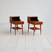 Pair of Swedish bedside tables, 1950s