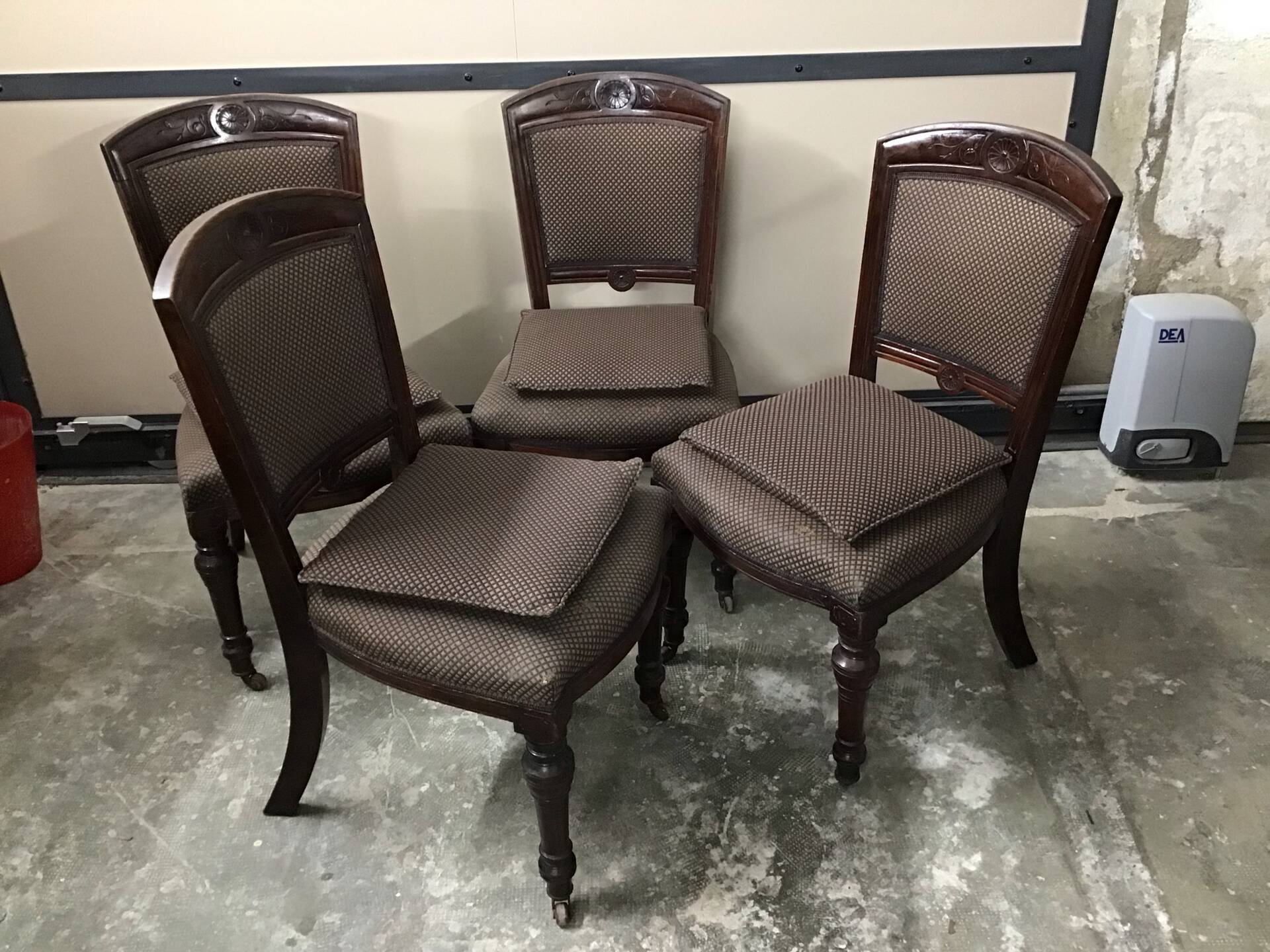 4 chaises acajou