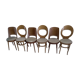 Suite of 6 chairs Baumann model Mondor and Seagull 1960