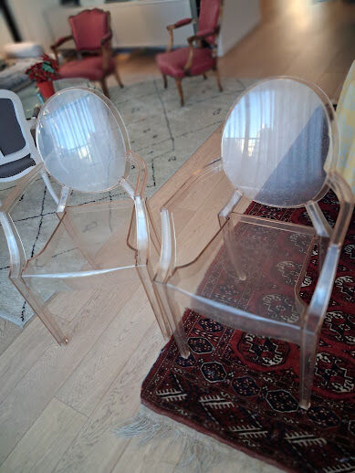 Fauteuils starck louis ghost kartell