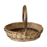 Wicker basket with one handle