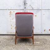 Reclining armchair from the Hotel Parco dei Principi in Sorrento by Gio Ponti for Cassina, Italy, 60'