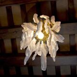 Pendant lamp "Leaves" by Mazzega in Murano glass, Italy, 1970