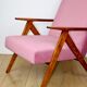 Vintage armchair B-310 VAR pink Jade structural 1970s
