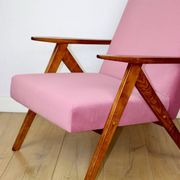 Vintage armchair B-310 VAR pink Jade structural 1970s