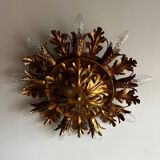Italian Banci Firenze gilded wall scone or ceiling lamp vintage