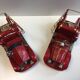 Collector toys duo of old miniature fire trucks 1930