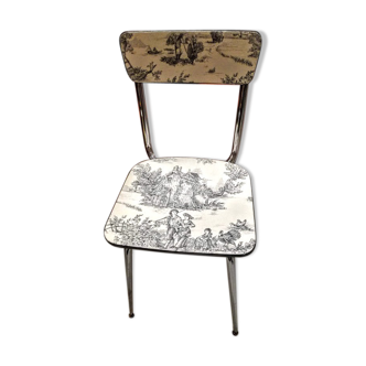 Formica chair in Jouy canvas mode
