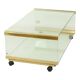 Italian Glass Coffee Table Gallotti & Radice Vintage Design 100cm