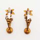 Pair of Vintage Gilt Flower Scones by Hans Kögl