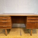 Mid-Century Retro Vintage Teak Desk – 1960s Danish Design