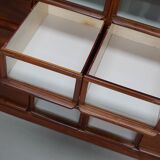 Vintage Dutch Oak / Mahogany Haberdashery Shop Cabinet, 1930s