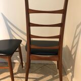 Set of 6 Scandinavian chairs in Teak "Lis" by Niels Koefoed, Circa 60's