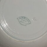 Hollow plate KG Lunéville Oiselet Art Deco style
