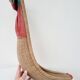 Large vintage Basque ball of chistera in wicker and leather