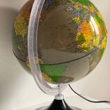 Illuminated terrestrial globe made in italy