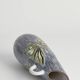 Mid-Century Modern Stoneware Vase with Sgraffito and Butterflies. Sweden, 1950s