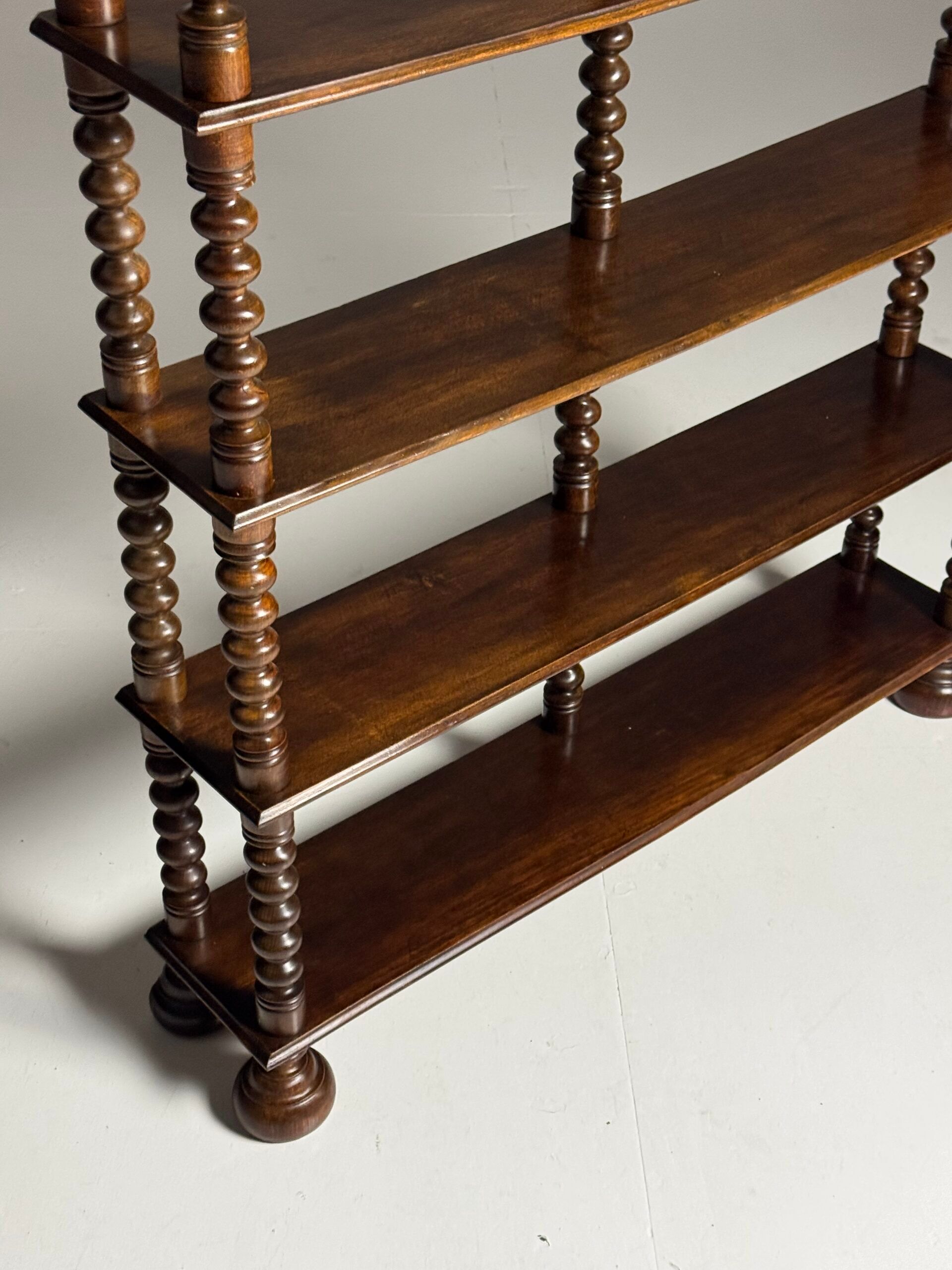 Bobbin bookcase / French antique bookshelf