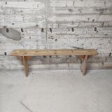Fir farmhouse bench