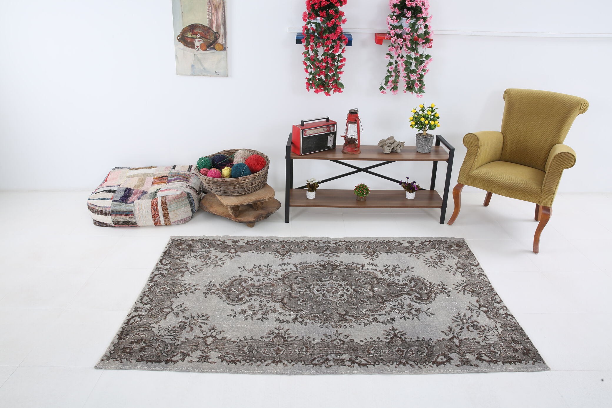 4x7 classic turkish vintage rug, 4x7 classic carpet rugs