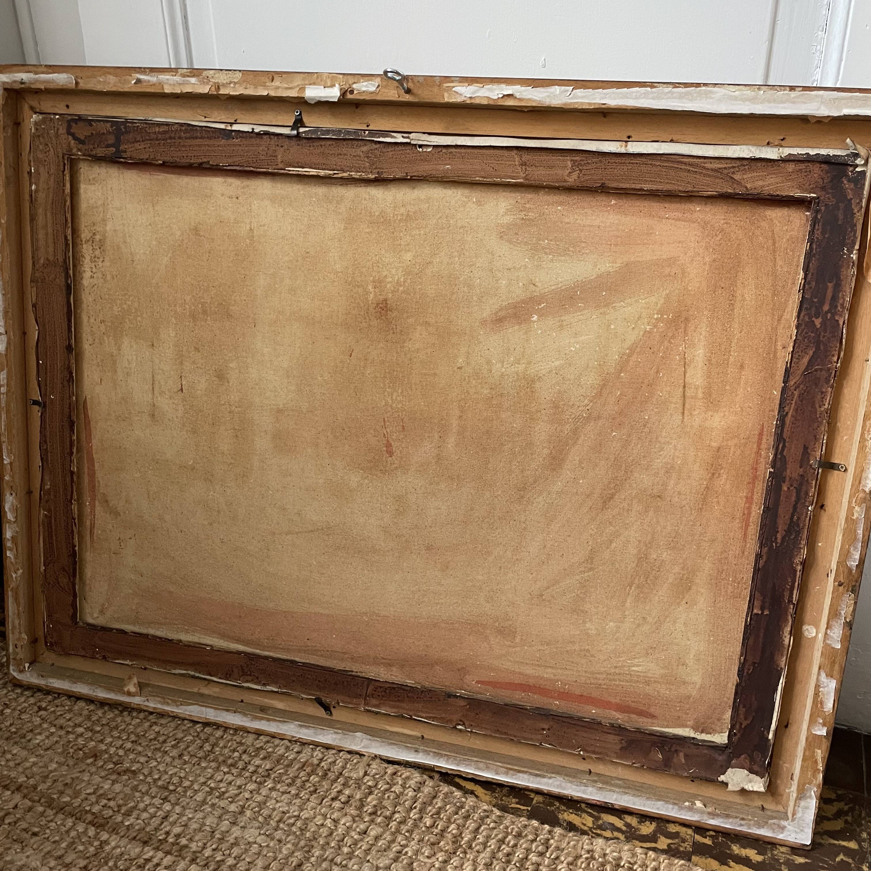 Oil on canvas "Italian Port"