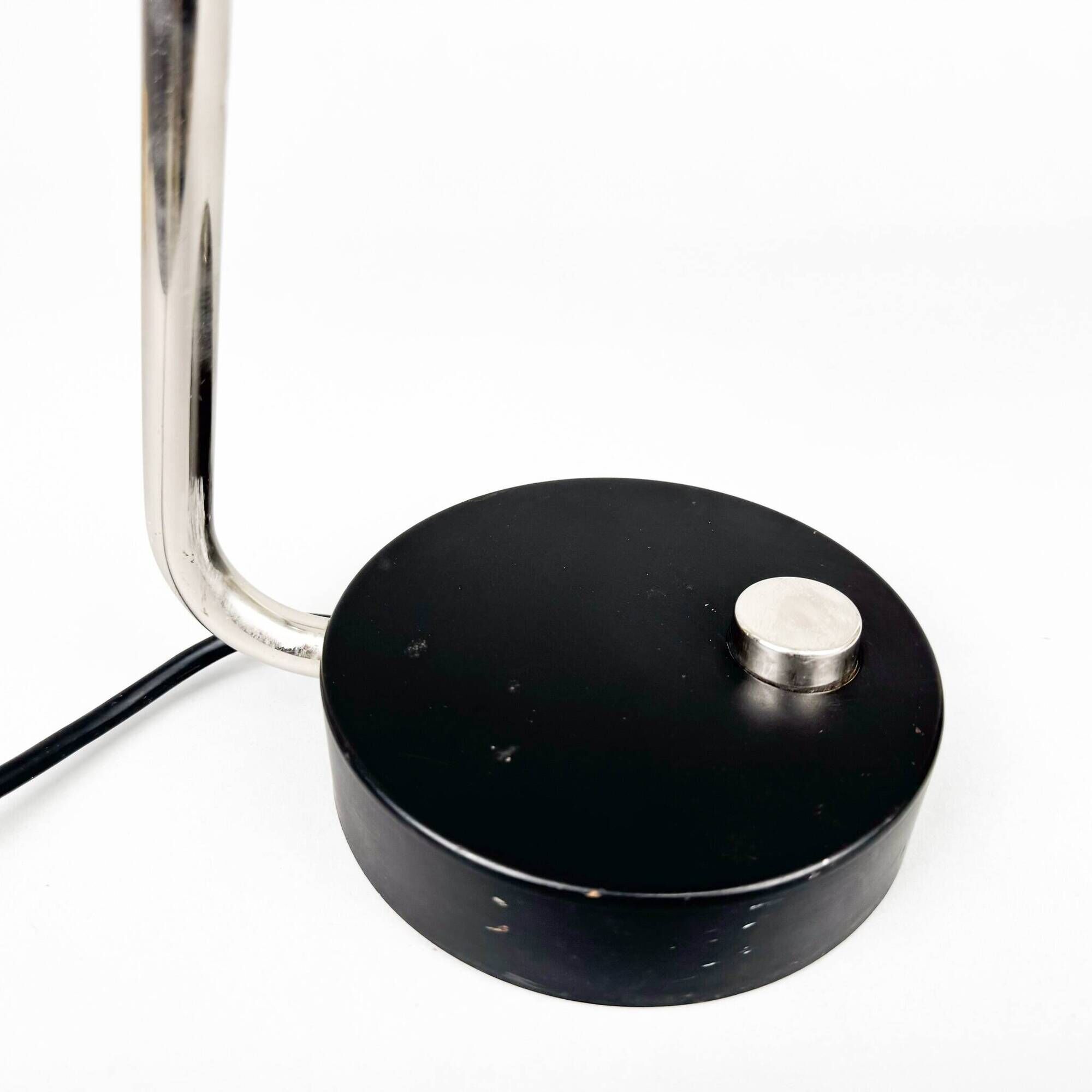Mid Century Chrome & Metal Adjustable Table Lamp, 1970s