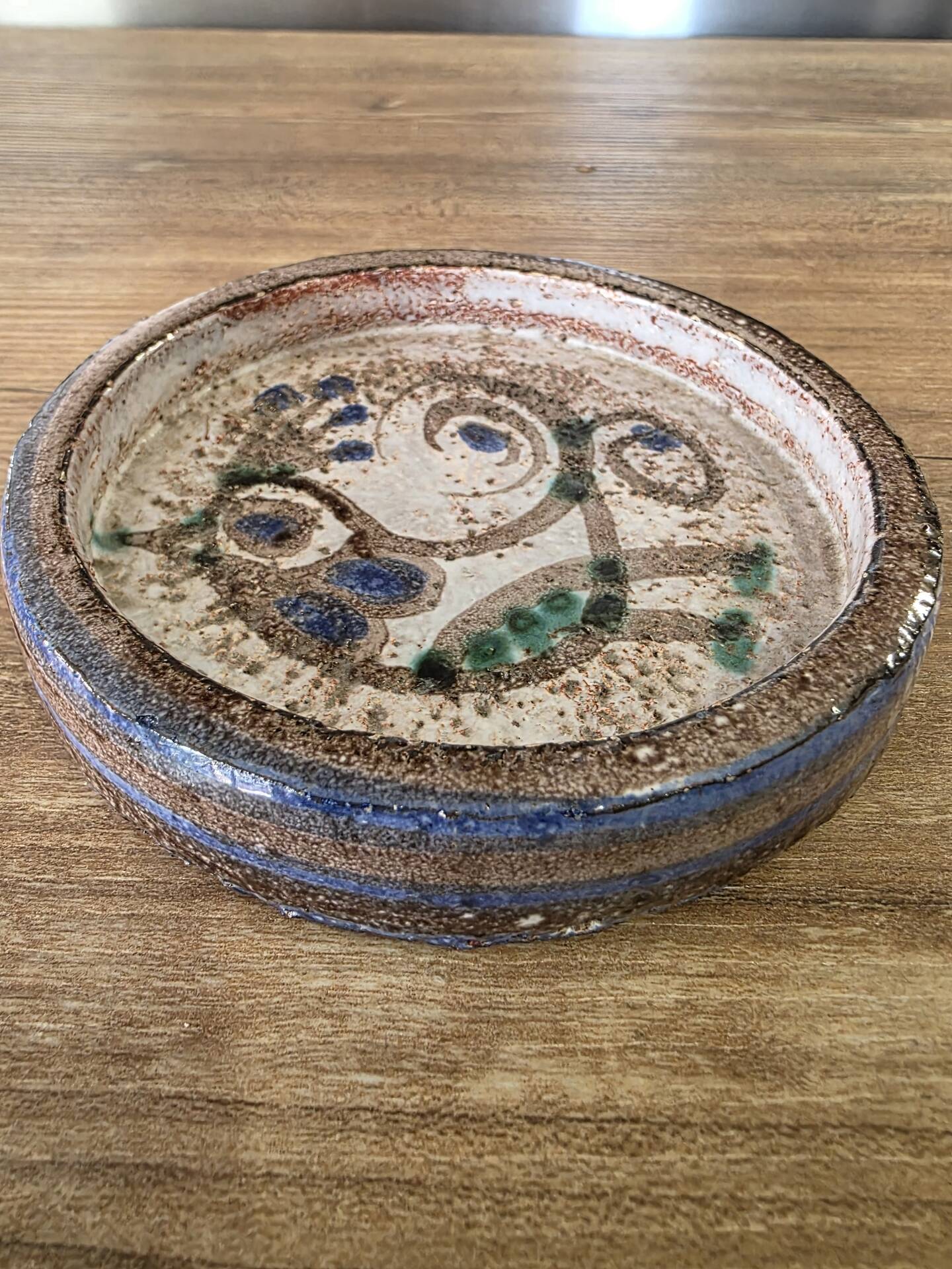 Ceramic dish with bird design, Le Mûrier Vallauris style (12 cm)