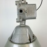 Industrial explosion proof lamp with aluminium shade from polam, 1970s