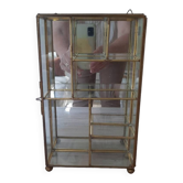 Glass and brass display case