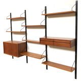 Vintage Poul Cadovius Royal System Wall Console