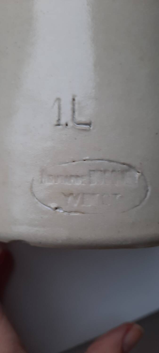 Bocquet Yvetot glazed stoneware mustard pot