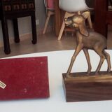 Old book in chiseled bronze