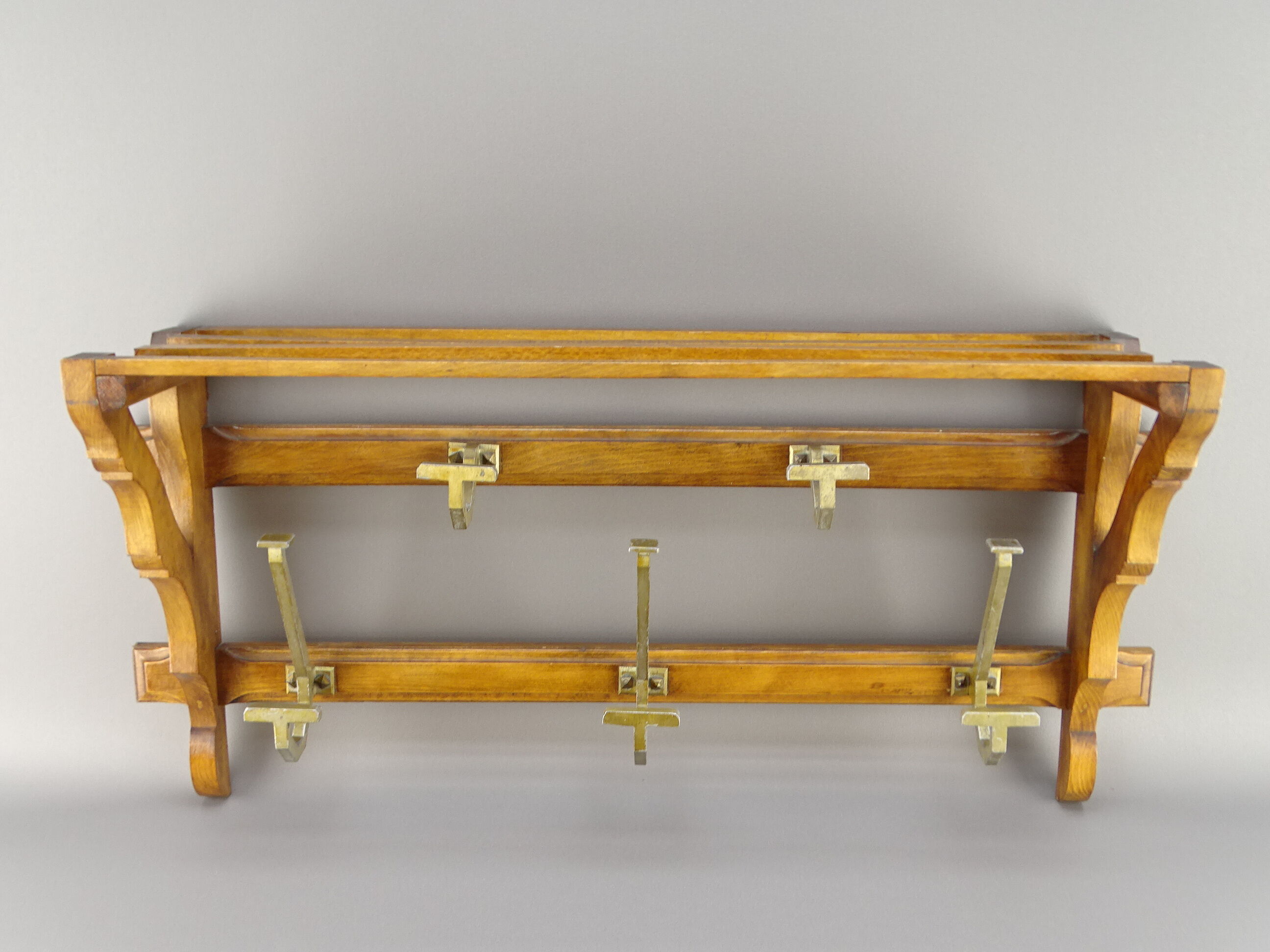 Vintage wooden coat rack