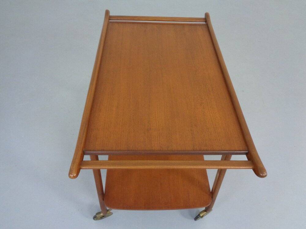 Danish Organic Teak Tea Cart, 1960s