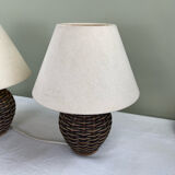 Pair of bedside lamps