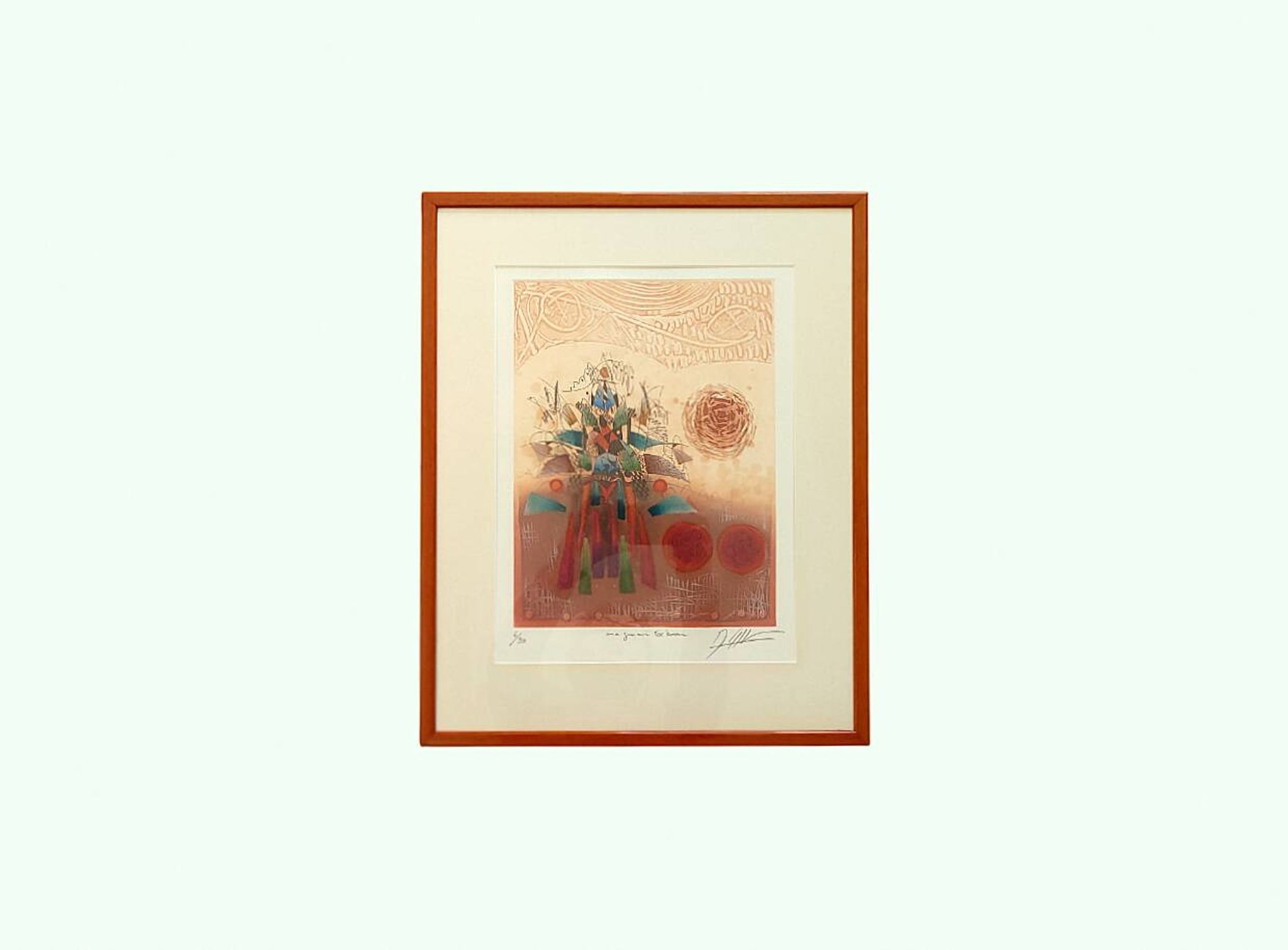 Tableau Georges Dussau (1947) engraving 6/99 embossed paper extreme imaginary
