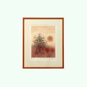 Tableau Georges Dussau (1947) engraving 6/99 embossed paper extreme imaginary