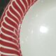 Plate Digoin Sarreguemines model Jacquot red