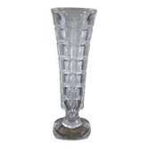 Vintage cut glass pedestal vase