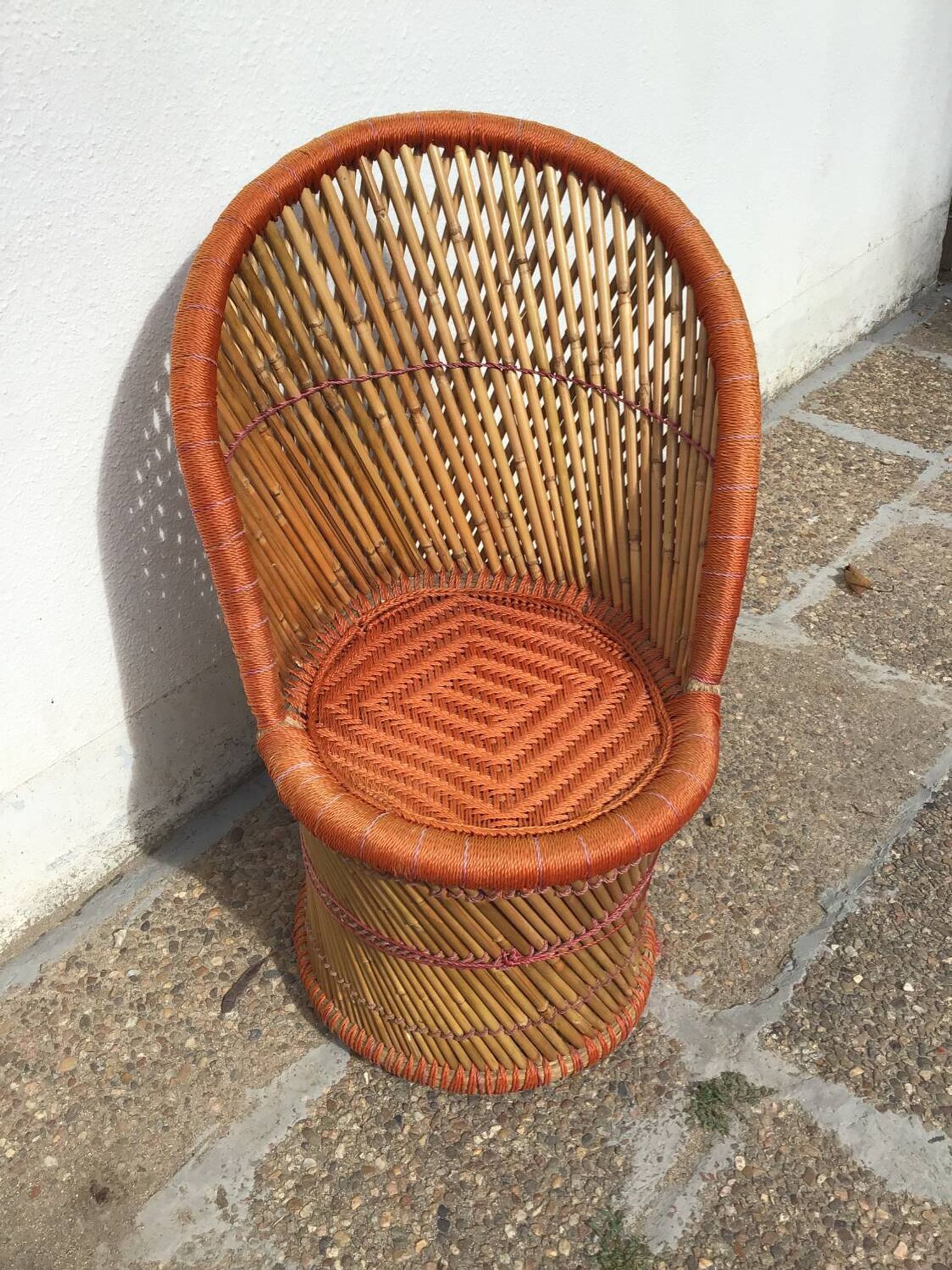 Rattan armchair