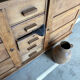 Renovated antique solid wood sideboard