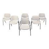 Vintage Dsc 106 side chairs by Giancarlo Piretti for Castelli, set of 6