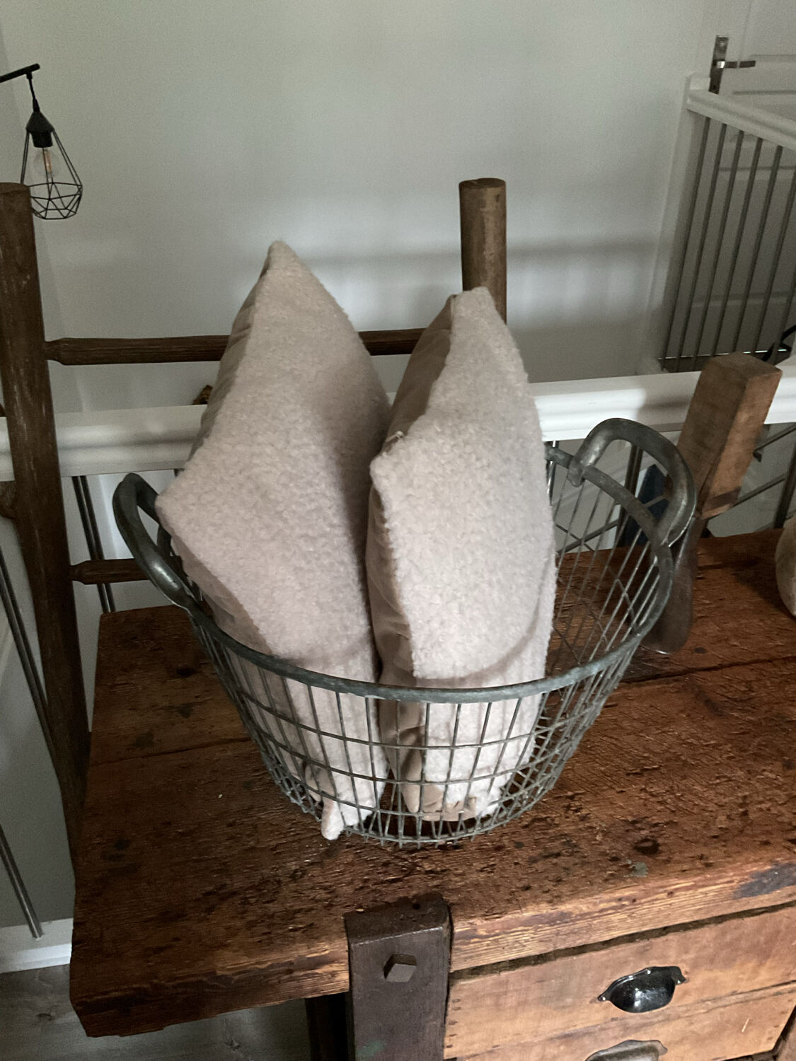 Industrial metal basket