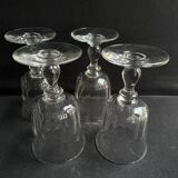 4 Verres Baccarat service Chaulnes - XIXème